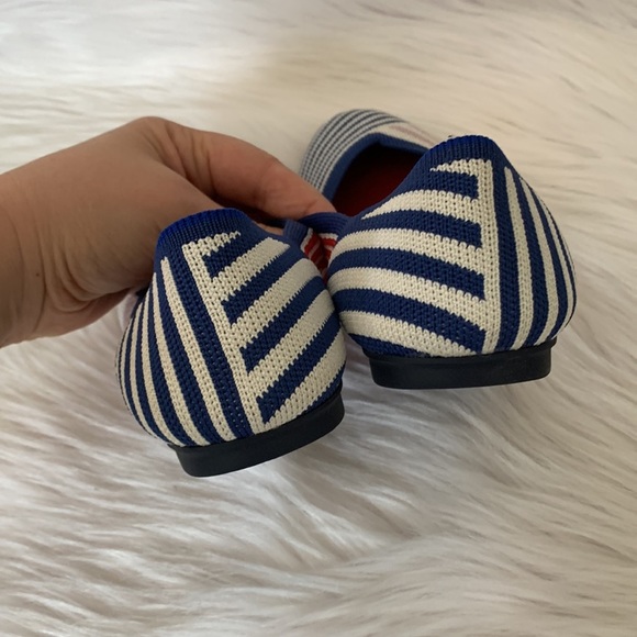 RARE Rothy's Retired Pink Mixed Stripe Flat | US 7 - Picture 9 of 12